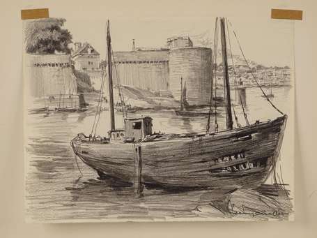 CHEFFER (Henry) - 1880-1957 - Les remparts de la 