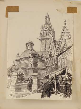 CHEFFER (Henry) - 1880-1957 - Pleyben - Dessin 
