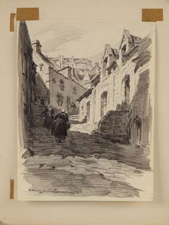 CHEFFER (Henry) - 1880-1957 - Une vieille rue de 