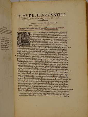 [POST-INCUNABLE - THÉOLOGIE] - SAINT AUGUSTIN - 