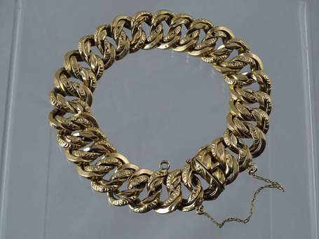 Bracelet en or jaune 18K (750°/°°) maille 