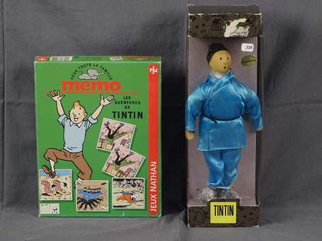 Hergé : un jeu Nathan Tintin mémo (sans sa notice)