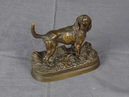 DUBUCAND Alfred 1828-1894 Chien de chasse Sujet en