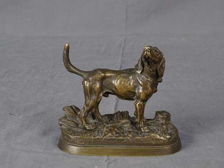 DUBUCAND Alfred 1828-1894 Chien de chasse Sujet en