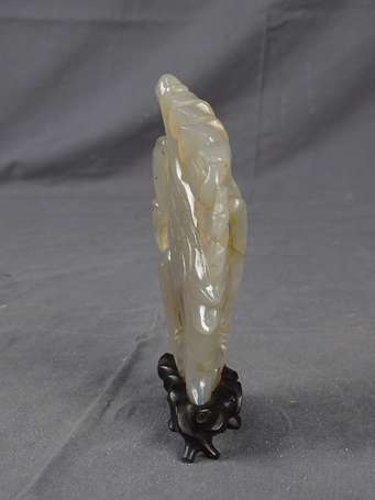 CHINE Phoenix Sujet en onyx. H. 11,5 cm