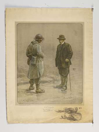 BERNE-BELLECOUR Jean Jacques 1874-1939 Nos deux 