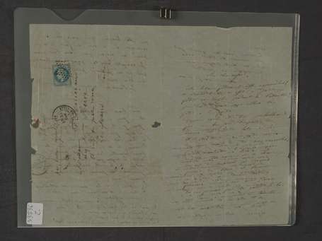 Lettre par Ballon monté cachet de Départ Paris 