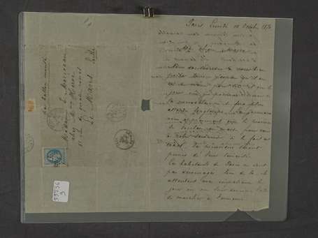 Lettre par Ballon monté cachet de départ Paris 