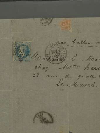 Lettre par Ballon monté cachet de départ Paris 