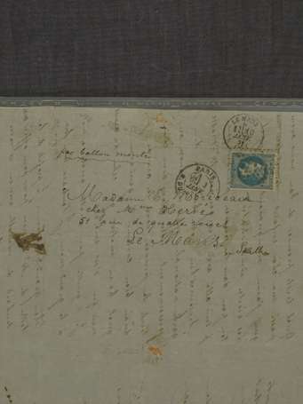 Lettre par Ballon monté cachet de départ Paris 