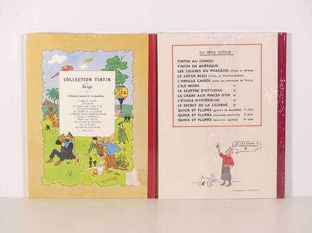 Hergé : 2 albums : Tintin 5 et 6 ; Le Lotus bleu 