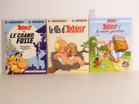 Uderzo : 3 albums : Astérix 25, 27 et 32 ; Le 