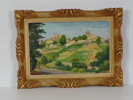 MOISAN Yves (1908-1976) Paysage provençal. Huile 