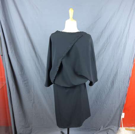 HOTEL PARTICULIER - Robe droite en jersey noir . T