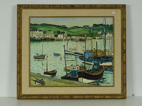 BOUYSSOU Jacques (1926-1997) Concarneau Huile sur 