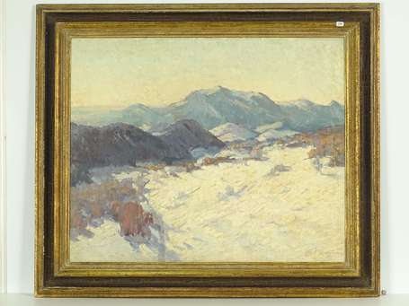 BRENNER Joseph (1911-2001) Paysage de montagne 