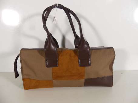 MISSONI - Sac en patchwork de cuir, daim et toile 