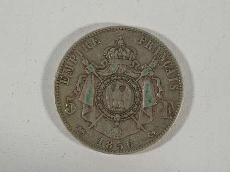 1 pièce de 5 francs Napoléon III, année 1856, 