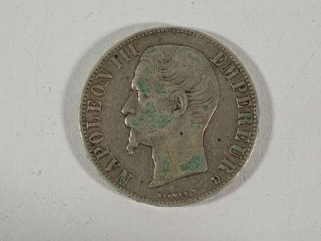 1 pièce de 5 francs Napoléon III, année 1856, 