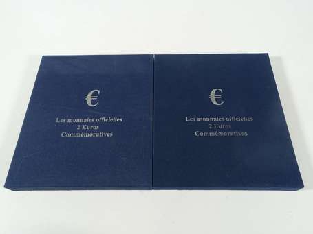 2 présentoirs les monnaies officielles 2 euros 