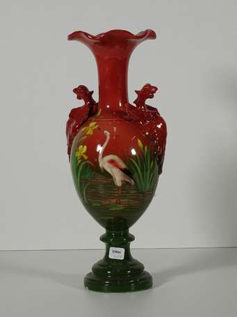 MASSIER Delphin (1836-1907), Vallauris - Vase sur 