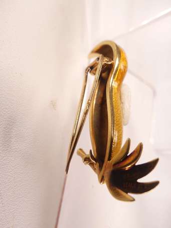 BULGARI - Broche Toucan en or 18K (750°/00) 