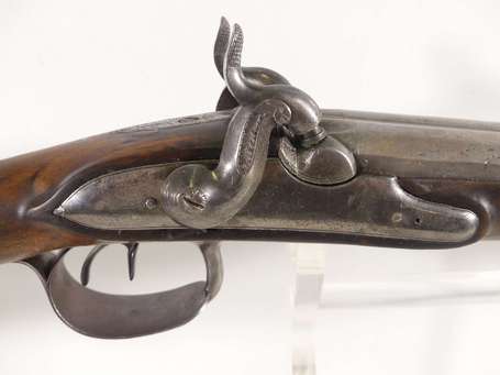 Fusil de chasse à canons juxtaposés à chiens - 