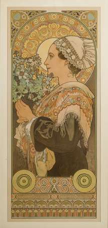 MUCHA Alfons (1860-1939) - Bretonne de Guérande ou