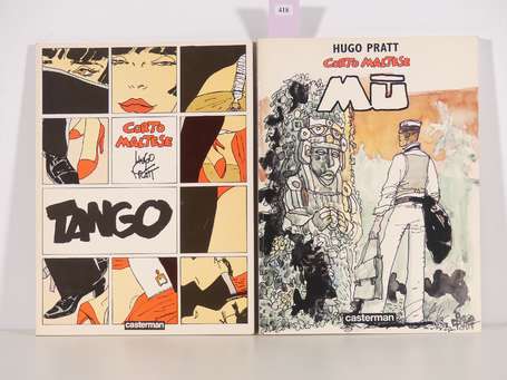 Pratt : 2 albums ; Corto maltese ; Tango et Mu en 