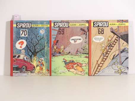 Spirou : 3 reliures du journal : 68, 69 et 70 en 