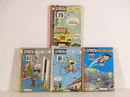 Spirou : 4 reliures du journal : 79, 80, 81 et 82 