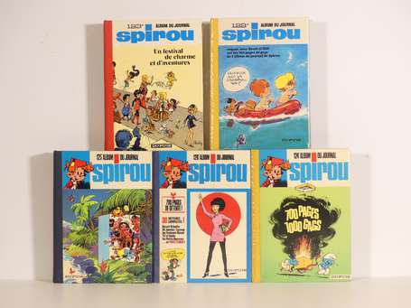 Spirou : 5 reliures du journal : 122, 123, 124, 