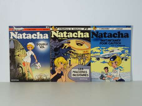 Walthéry : 3 albums : Natacha 5, 8 et 9 ; Double 