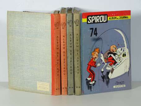 Spirou : 4 reliures du journal : 71, 72, 73 et 74 