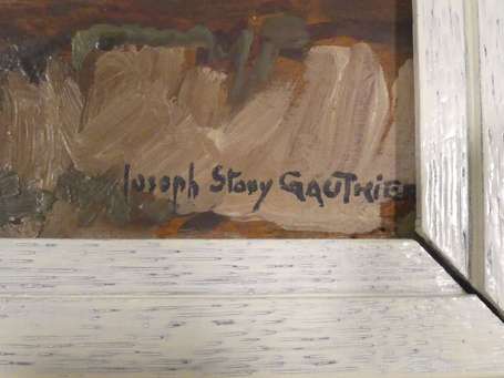 GAUTHIER Joseph Stany (1883-1969) Les chaumières 