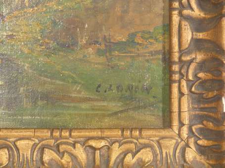 LORIN C (1815-1882) Sous-bois Huile sur toile, 