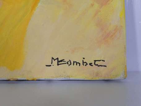 COMBET Maurice (1922-) Paysage, champ de blé. 