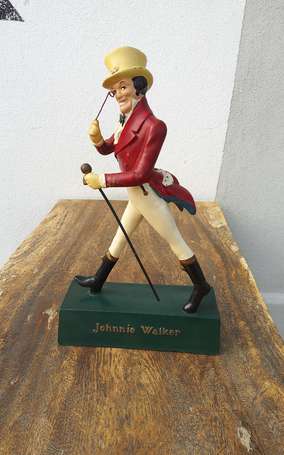 JOHNNIE WALKER Figurine en latex, socle vert H. 36