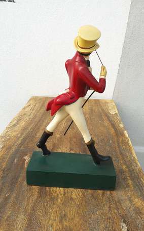 JOHNNIE WALKER Figurine en latex, socle vert H. 36