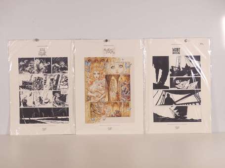 Collectif : 3 reproductions de planches originales