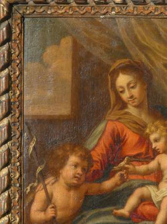 ECOLE FRANCAISE du XVIIè siècle - La Vierge à 