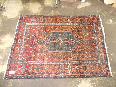 Tapis Hamadan (chaine et trame en coton, velours 