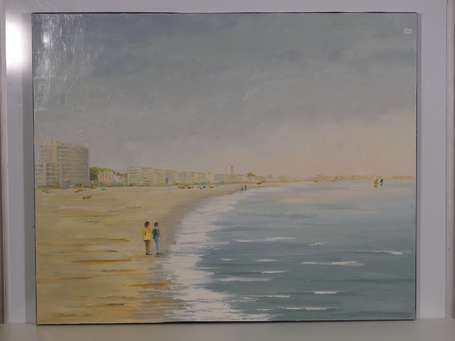 BERNANOSE Raymond (1929-) Baie de La Baule Huile 