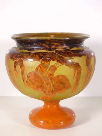 SCHNEIDER, Le Verre Français - Vase à coupe 