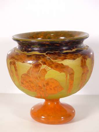 SCHNEIDER, Le Verre Français - Vase à coupe 