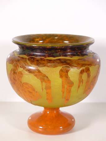 SCHNEIDER, Le Verre Français - Vase à coupe 