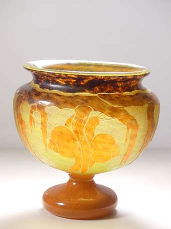 SCHNEIDER, Le Verre Français - Vase à coupe 