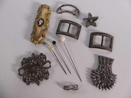 Lot de boucles de ceinture fantaisie anciennes. En