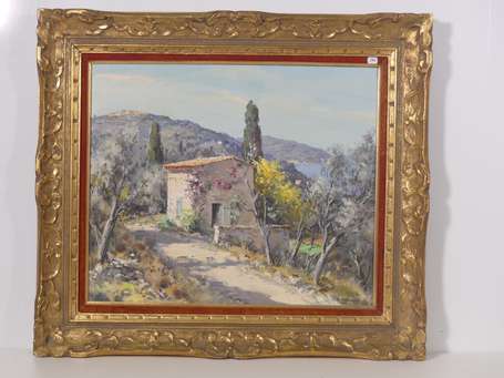 POTRONAT Lucien (1889-1974) Paysage provençal. 