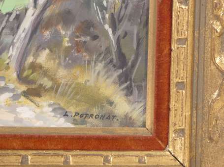 POTRONAT Lucien (1889-1974) Paysage provençal. 